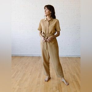 Tradlands Finn Jumpsuit in Sand